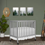 Dream On Me Jett Non-Full Size Folding Convertible Crib, Lightweight Portable Crib, Three Adjustable Mattress Height Settings, Easy to Fold Travel Crib, 1.5” Mattress Pad Included Dream On Me