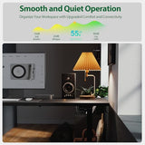 Agilestic Electric Standing Desk, Large 63 x 24 Inches Height Adjustable Desk, Sit Stand up Desk for Work Office Home, Splice Board, Black Agilestic