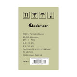 Adamson Full Size Portable Steam Sauna - Indoor Sauna Tent for Home Spa Relaxation + Boost Health and Recovery + 2.6L 1000W Steamer + Chair + Remote + Foot Massager - New - Nylon Black Adamson