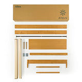 ZINUS Allen Mid Century Solid Wood Platform Bed Frame - No Box Spring Needed, Easy Assembly, Full Size, Brown Zinus