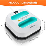 MAIKESUB T-Shirt Heat Press Machine, Portable Heat Press 9.6"X9.6", Iron Press for Sublimation and HTV Vinyl Shirt Press Machine for Hat, Bags, Heating Transfer Projects(Green Heat Transfer Machine) MAIKESUB