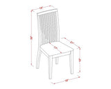 East West Furniture HLIP5-BMK-W 5 Piece Dining Room Furniture Set Includes a Round Kitchen Table with Pedestal and 4 Dining Chairs, 42x42 Inch, Buttermilk & Cherry East West Furniture