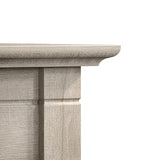 Bush Furniture Key West 60W L Shaped Desk with 2 Drawer Mobile File Cabinet in Washed Gray Bush Business Furniture