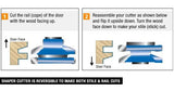 Amana Tool - SC587 Carbide Tipped 3-Wing Beveled Reversible Stile & Rail 2-13/32 Dia x 1 x Amana Tool