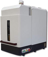 50W Enclosure Type JPT Fiber Laser Marking Machine Fiber Laser Engraver Laser Marker 110×110mm Lens and D69 Rotary Axis Class 1 Laser Output Power 0.39mW SFX