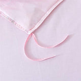 FADFAY Home Textile Pink Rose Floral Print Duvet Cover Bedding Set for Girls 4 Pieces King Size FADFAY