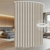 AJAZZ 100% Blackout Room Divider Curtains Screen Partitions, Blackout Sound Reducing Divider Room Panel for Doorway Glass Window Sliding Door Patio(Cream White, W100 x L84, 1 Pack) AJAZZ