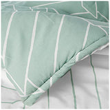 City Scene - King Comforter Set, Soft & Reversible Cotton Bedding for Year Round Comfort, 3 Piece Bed Set with Matching Pillowcases (Ceres Mint) City Scene