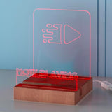 hopeme Light Up Now Playing Vinyl Stand, RGB LED Record Display Holder, Solid Wood Base with Customizable Lighting, Now Playing Vinyl Album Storage for Music Lovers hopeme