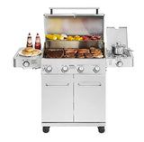 Monument Grills Larger 4-Burner Propane Gas Grills Stainless Steel with BBQ Cover(2 Items) Monument Grills