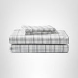 Eddie Bauer - Flannel Sheets King Size, Anti-Pilling & Wrinkle Resistant Cotton, Touchably Soft for All-Season Comfort - Bed Sheets with Matching Pillowcases & Fitted Sheet (Beacon Hill Ivory)