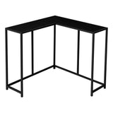 Monarch Specialties I 2157 Accent Table, Console, Entryway, Narrow, Corner, Living Room, Bedroom, Metal, Laminate, Black, Contemporary, Modern Monarch Specialties