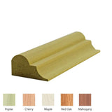 EWPM26 Nose & Cove Moulding Trim, 3/4" x 1-7/16", Maple, 94" Newmouldings