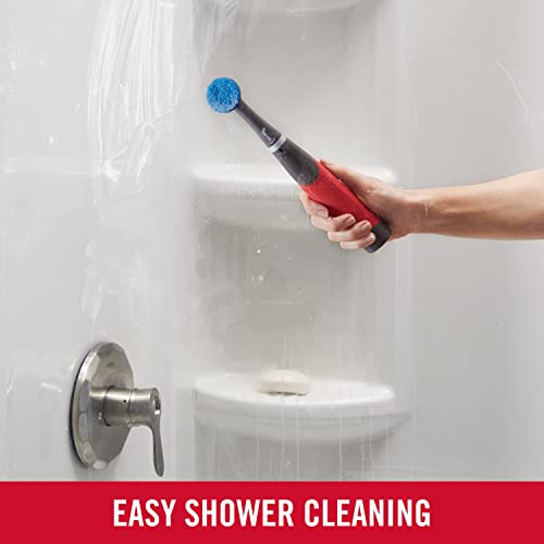 Rubbermaid Reveal Power Scrubber 18-Piece Kit, Cordless Electric Battery Powered Scrub Brush, Water Resistant, for Home/Kitchen/Bathroom/Grout/Tile/Shower/Tub Rubbermaid