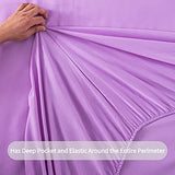 RYNGHIPY 6Pcs Twin Gradient Pink Purple Glitter Comforter Sets for Teens Girls Kids, Colorful Rainbow Glitter Themed Bedding Set RYNGHIPY