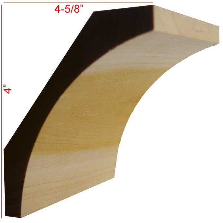 EWCR41 Large Cove Crown Moulding, 1-3/8" x 6-3/16", Poplar, 94" Newmouldings