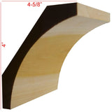 EWCR41 Large Cove Crown Moulding, 1-3/8" x 6-3/16", Poplar, 94" Newmouldings