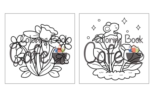 Cozy Spring: Cute Coloring Book for Adults & Teens with Easy and Bold Spring Inspired Designs (Bold and Easy Coloring Books) WoodArtSupply