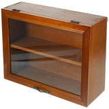 Shadow Box Small Curio Cabinet: Wooden Display Shelves Deep Memory Box Display Case Cabinet Display Shelf for Collectibles Keepsake Coins Medals Pins Cabilock