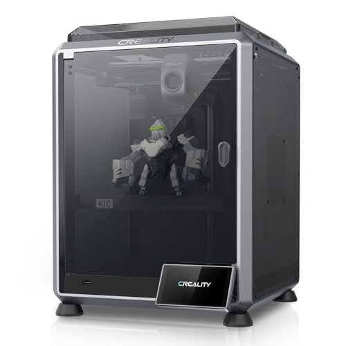 Creality K1C 3D Printer, 2024 New Version 3D Printers with 600mm/s Fast Printing Speed and Clog-Free Direct Extruder, Support 300℃ Printing and Carbon Fiber Filaments, Auto Leveling and AI Ca - WoodArtSupply