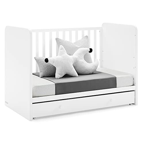 GAP babyGap Graham 4-in-1 Convertible Crib with Storage Drawer - Greenguard Gold Certified, Bianca White Delta Children