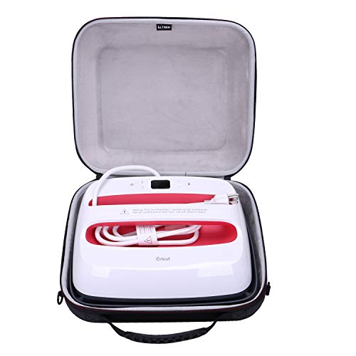 LTGEM Case Compatible with Cricut EasyPress 2/3 Smart Heat Press Machine(12"x10"), Black+Gray L LTGEM