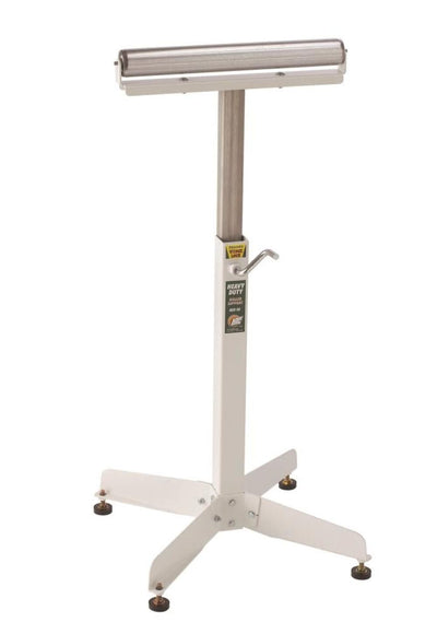 Adjustable Pedestal Roller Material Support Stand HTC HSS-10, with a 16” Ball Bearing Roller