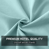 FreshCulture Twin Flat Sheet - Hotel Quality Twin Flat Sheet Only - Brushed Microfiber Top Sheet - Ultra Soft & Breathable - Wrinkle-Free - Easy Care - Single Flat Sheet (Twin, Spa Blue) FreshCulture