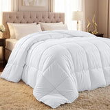 Utopia Bedding Comforter Duvet Insert, Quilted Comforter with Corner Tabs, Box Stitched Down Alternative Comforters Twin Size (White) Utopia Bedding