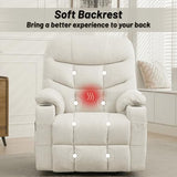 Korser Power Recliner Chair with Massage and Heating, Power Lift Recliner Chair for Elderly and Adults, Electric Recliner with Remote Control and Cup Holders for Living Room