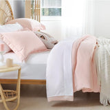 weigelia Twin Comforter Set 5 Pieces Pink Comforter Set Soft Blush Pink Bed Set Twin Bedding Set for Girls with Comforters, Flat & Fitted Sheets, Pillowcases & Shams weigelia