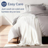 Ultra Soft Fleece Blanket Twin Size - Flannel Fleece Luxury Twin Blanket - Lightweight for Couch Bed Chair - Thick, Warm and Breathable - All Season Cozy Fuzzy, Anti-Static Microplush Bedding, White CGK Unlimited