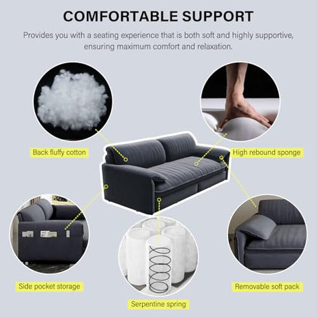CAPCAEK 66'' Queen Pull Out Sofa Bed, 3 in 1 Convertible Sleeper Couch, Velvet Loveseat Futon Lounge Recliner with Thicked Cushions and Side Storage for Living Room, Apartment, Small Space CAPCAEK