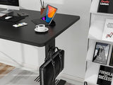 Whole Piece Standing Desk with Wheels Adjustable Height- Mobile Stand up Desk with Lockable Casters, Portable Sit Stand Desks Electric for Home & Office Workstation iWkstation