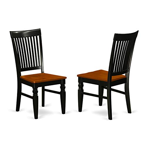 HomeStock Linen White Dining Table Set with 6 Wooden Chairs - Oval Kitchen Table Espresso/37 Chair HomeStock