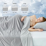 Cozy Bliss Cooling Comforter King Size, Reversible Lightweight Cooling Blankets for Hot Sleepers and Night Sweats, Q-Max>0.45 Soft Breathable Silky Smooth Summer Comforter, Cool Grey, 106"x90" Cozy Bliss