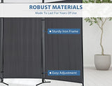 Room Divider, 3 Panel Portable Privacy Screen with Metal Frame, Freestanding Fabric Room Dividers and Folding Privacy Screens for Home Office Dorm Separation, Dressing Screen Classroom Dividers Haiput Wam