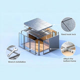 Vestael Modular Pods,ADUs/Prefab Studios Suitable for Office Work, Exercise and Dining in The Backyard T10