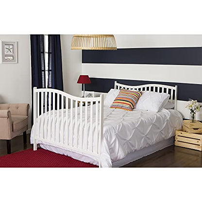 Dream On Me Chelsea 5-In-1 Convertible Crib In White, JPMA Certified - WoodArtSupply