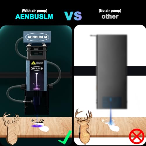 AENBUSLM 40W Laser Module with Air Assit for Laser Cutter & Laser Engraver Machine,5W(5000mW) Output Power,Built in FAC,Ultra-Fine Compressed Spot CNC Carving DIY Laser Master - Class 4 AENBUSLM