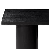 Maven Lane Lana Contemporary Rectangular Accent Console Table for Small Spaces and Front Door Entrance Hallway in Refined Black Finish Maven Lane