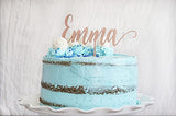 Custom Name Birthday Cake Topper Personalized Name Cake Topper for Baby Shower Gift for Birthday Graduation Cake Topper Made with Wood designLEE Studio