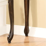 Homes: Inside + Out Charleston Traditional Wood 48 in. Console Table with Cabriole Legs for Living Room, Bedroom, Hallway, Cherry Brown HOMES: INSIDE + OUT