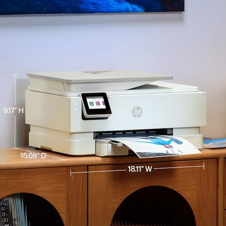 HP Envy Photo 7975 Wireless Color Inkjet Photo Printer, Print, scan, Copy, Easy Setup, Mobile Printing, Best-for-Home, 3 Month Instant Ink Trial Included, AI-Enabled (B63K3A) HP