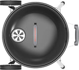 Megamaster Premium Charcoal Grill, 18" Heavy Duty Charcoal Kettle Grill, Outdoor Cooking, Camping Patio, Backyard, Tailgating, Black Megamaster
