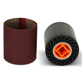 BHA Rubber Expanding Drum for Abrasive Sanding Bands, 3.5" x 4" with 3/4" Quad Keyway BHA