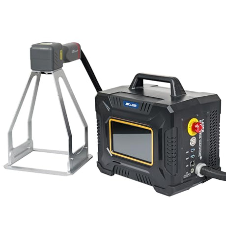 WTTTOOLS Handheld Fiber Laser Engraver 60W Laser Marking Machine MAX Portable Laser Marker Laser Engraving Machine with 150*150mm Lens Battery/AC Dual Power for Metal Non-Metal Material Class 1 0.39mW WTTTOOLS