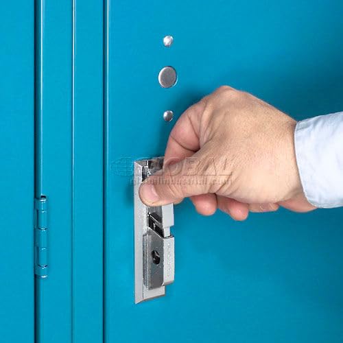 GLOBAL INDUSTRIAL Single Tier Locker, 12x18x72 1 Door, RTA, Blue Global Industrial