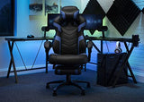 RESPAWN 110 Ergonomic Gaming Chair with Footrest Recliner - Racing Style High Back PC Computer Desk Office Chair - 360 Swivel, Adjustable Lumbar Support, Headrest Pillow, Padded Armrests - 2021 Blue RESPAWN