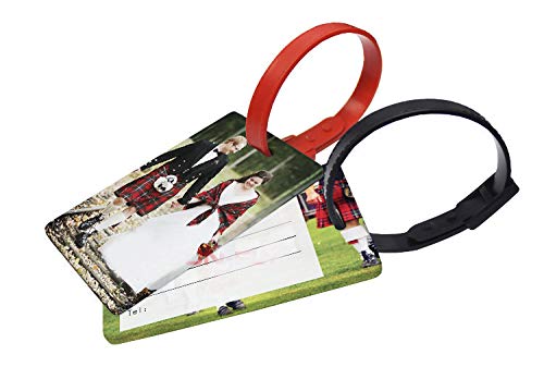 Polymer Sublimation Dye Heat Press Thermal Transfer Luggage Tag Blank White 10 Pieces 8,4 x 5,3 cm SFS BLANK